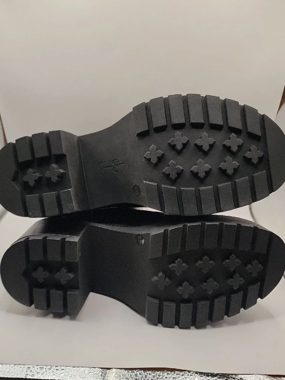 Jessica Simpson Black Studded Chelsea Platform Booties
